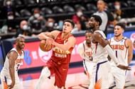 Michael Porter Jr. (#1) of the Denver Nuggets drives to the net.